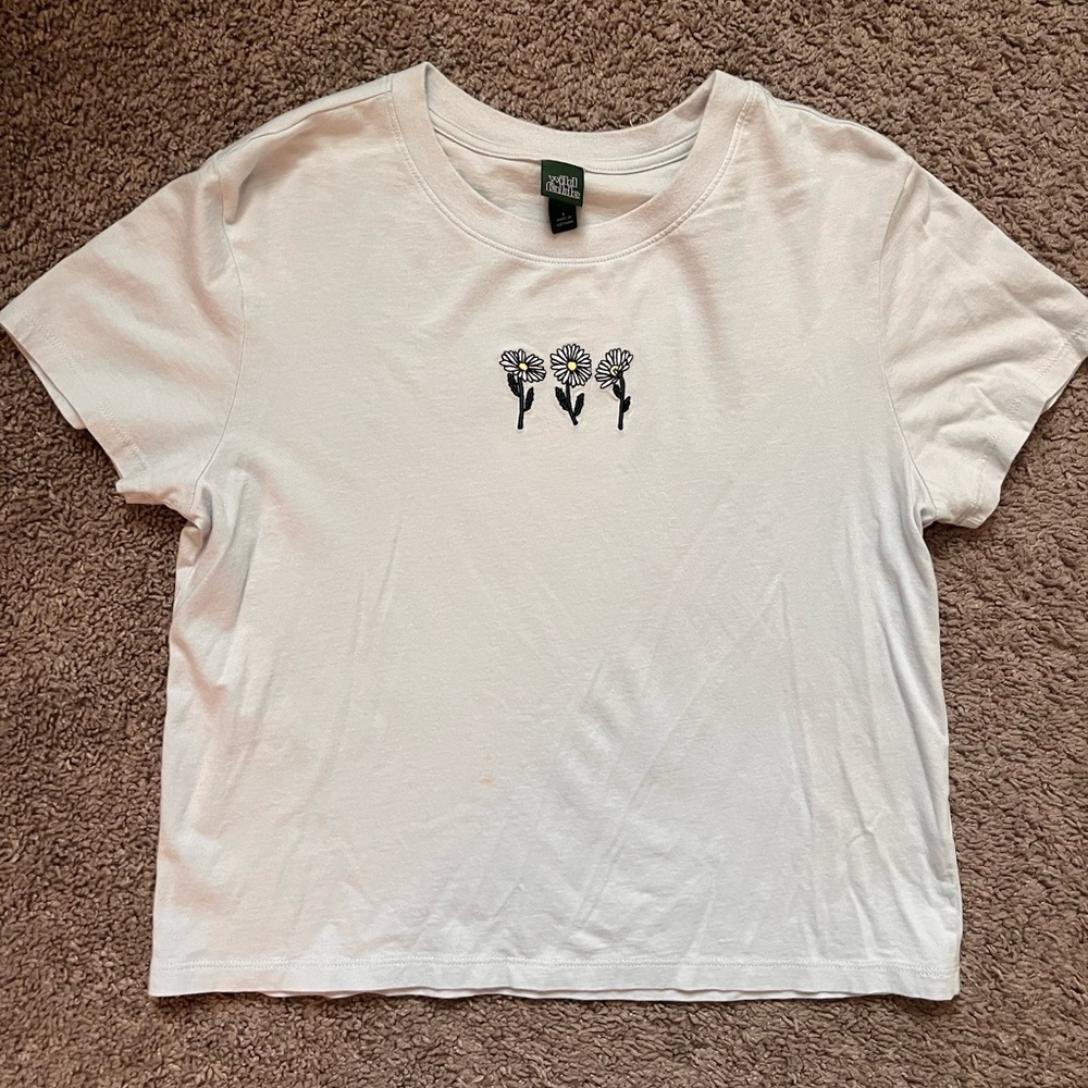 Periwinkle Floral Graphic T-Shirt